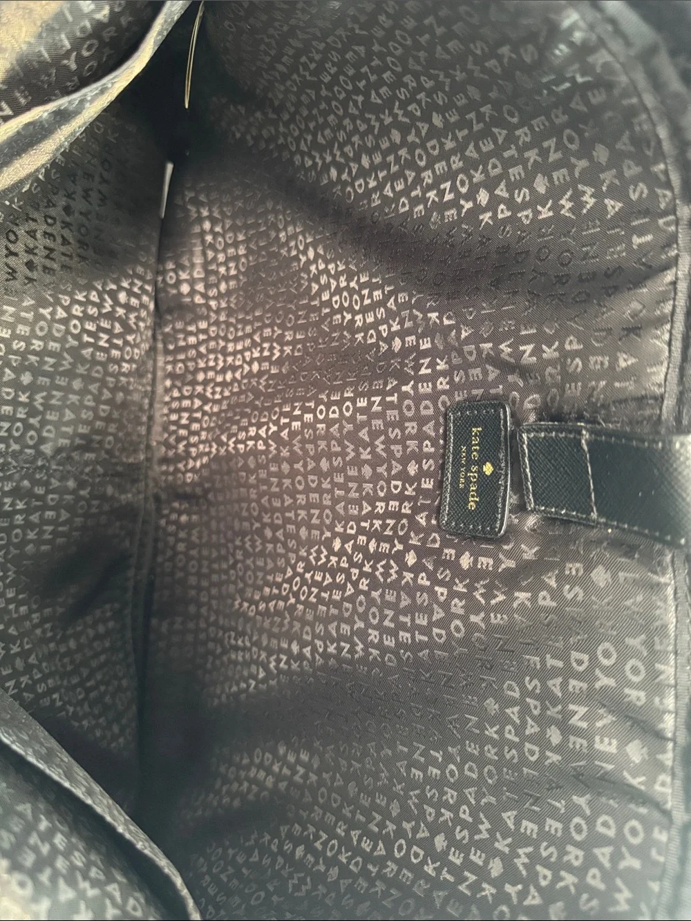 kate spade Black Nylon Laptop Bag with Shoulder Strap